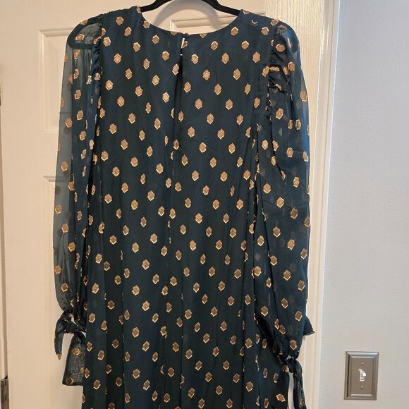 Calvin Klein Illusion-Sleeve A-Line Dress NWT size 16 - Picture 1 of 12